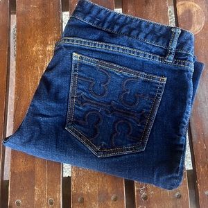 Tory Burch Embroidered Jeans